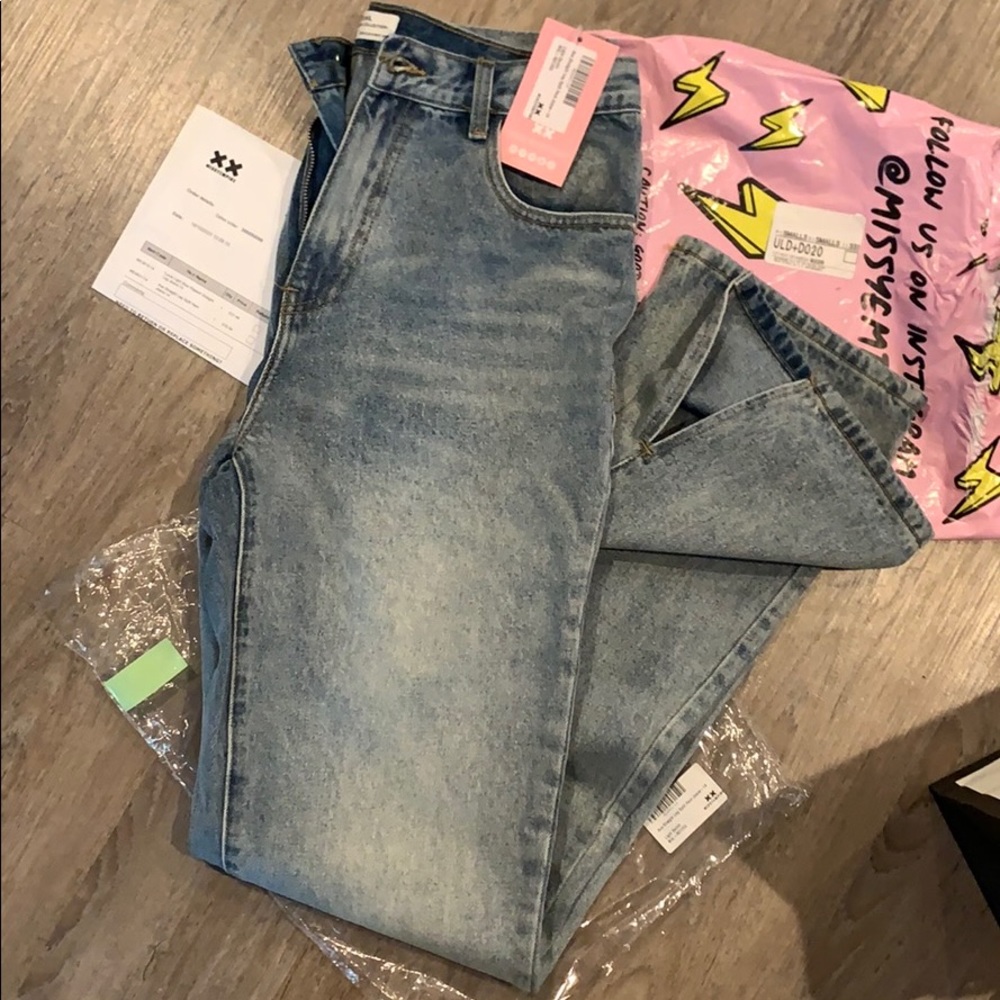 missyempire split hem jean